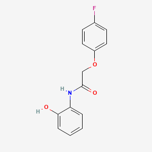 molecular formula C14H12FNO3 B5730096 2-(4-fluorophenoxy)-N-(2-hydroxyphenyl)acetamide 