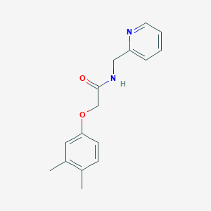 molecular formula C16H18N2O2 B5730103 2-(3,4-dimethylphenoxy)-N-(2-pyridinylmethyl)acetamide 