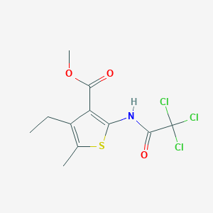 methyl 4-ethyl-5-methyl-2-[(trichloroacetyl)amino]-3-thiophenecarboxylate