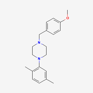 molecular formula C20H26N2O B5730143 1-(2,5-dimethylphenyl)-4-(4-methoxybenzyl)piperazine 