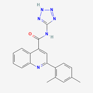 molecular formula C19H16N6O B5730164 2-(2,4-dimethylphenyl)-N-1H-tetrazol-5-yl-4-quinolinecarboxamide 