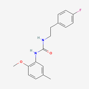 molecular formula C17H19FN2O2 B5730174 N-[2-(4-fluorophenyl)ethyl]-N'-(2-methoxy-5-methylphenyl)urea 