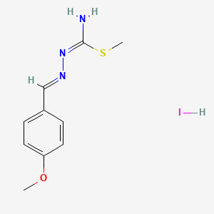 molecular formula C10H14IN3OS B5730196 methyl N'-(4-methoxybenzylidene)hydrazonothiocarbamate hydroiodide 