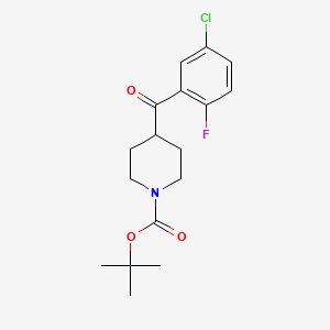 Tert-butyl 4-(5-chloro-2-fluorobenzoyl)piperidine-1-carboxylate