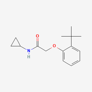 molecular formula C15H21NO2 B5730200 2-(2-tert-butylphenoxy)-N-cyclopropylacetamide 