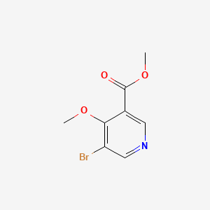 molecular formula C8H8BrNO3 B573023 Methyl 5-bromo-4-methoxynicotinate CAS No. 1256813-81-6