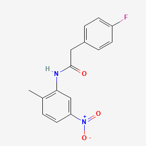 molecular formula C15H13FN2O3 B5730234 2-(4-fluorophenyl)-N-(2-methyl-5-nitrophenyl)acetamide 