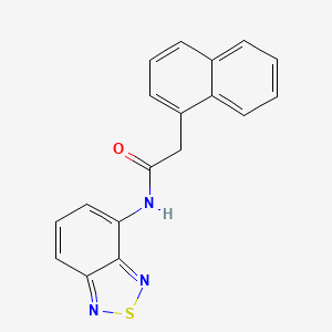 molecular formula C18H13N3OS B5730236 N-2,1,3-benzothiadiazol-4-yl-2-(1-naphthyl)acetamide 