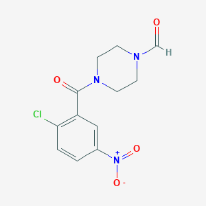 4-(2-chloro-5-nitrobenzoyl)-1-piperazinecarbaldehyde
