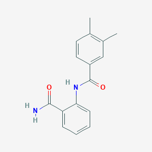 molecular formula C16H16N2O2 B5730246 N-[2-(aminocarbonyl)phenyl]-3,4-dimethylbenzamide 