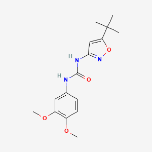 molecular formula C16H21N3O4 B5730252 N-(5-tert-butyl-3-isoxazolyl)-N'-(3,4-dimethoxyphenyl)urea 