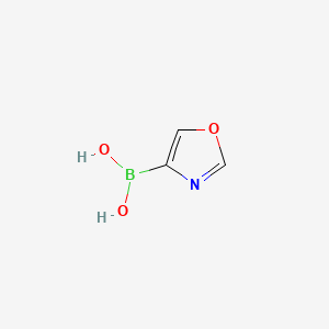 molecular formula C3H4BNO3 B573029 Oxazol-4-ylboronic acid CAS No. 1332457-86-9