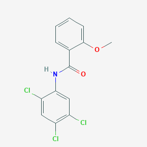 molecular formula C14H10Cl3NO2 B5730300 2-methoxy-N-(2,4,5-trichlorophenyl)benzamide 