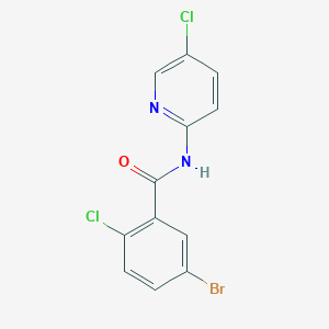 molecular formula C12H7BrCl2N2O B5730306 5-bromo-2-chloro-N-(5-chloro-2-pyridinyl)benzamide 