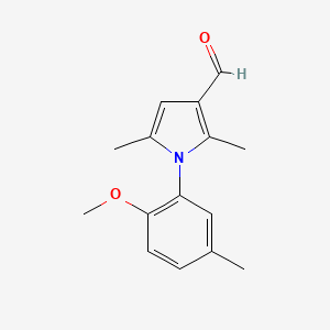molecular formula C15H17NO2 B5730310 1-(2-methoxy-5-methylphenyl)-2,5-dimethyl-1H-pyrrole-3-carbaldehyde 