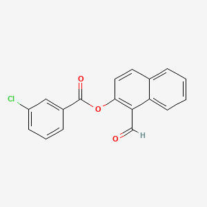 molecular formula C18H11ClO3 B5730318 1-formyl-2-naphthyl 3-chlorobenzoate 
