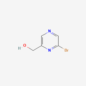molecular formula C5H5BrN2O B573032 (6-Bromopyrazin-2-yl)methanol CAS No. 1209458-06-9