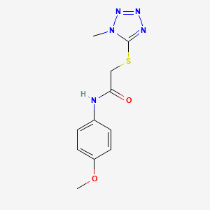 molecular formula C11H13N5O2S B5730331 N-(4-methoxyphenyl)-2-[(1-methyl-1H-tetrazol-5-yl)thio]acetamide 