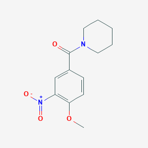 molecular formula C13H16N2O4 B5730339 1-(4-methoxy-3-nitrobenzoyl)piperidine 