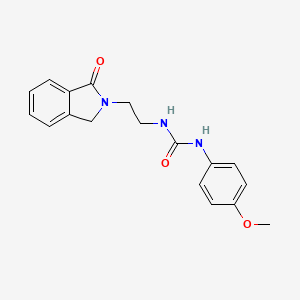molecular formula C18H19N3O3 B5730359 N-(4-methoxyphenyl)-N'-[2-(1-oxo-1,3-dihydro-2H-isoindol-2-yl)ethyl]urea 