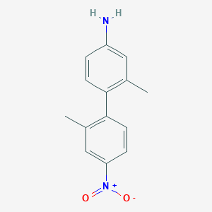 molecular formula C14H14N2O2 B5730391 (2,2'-dimethyl-4'-nitro-4-biphenylyl)amine 