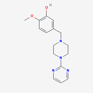 2-methoxy-5-{[4-(2-pyrimidinyl)-1-piperazinyl]methyl}phenol