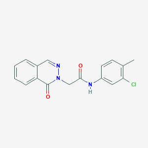 N-(3-chloro-4-methylphenyl)-2-(1-oxo-2(1H)-phthalazinyl)acetamide