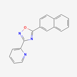 molecular formula C17H11N3O B5730410 2-[5-(2-naphthyl)-1,2,4-oxadiazol-3-yl]pyridine 