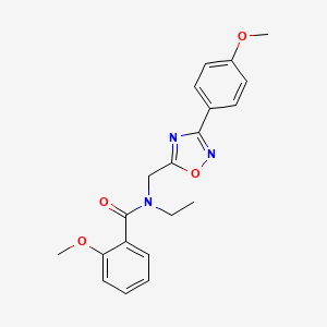 N-ethyl-2-methoxy-N-{[3-(4-methoxyphenyl)-1,2,4-oxadiazol-5-yl]methyl}benzamide