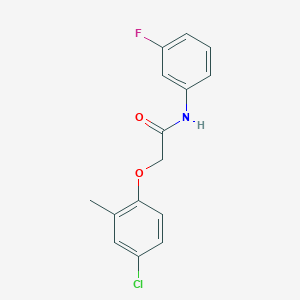 molecular formula C15H13ClFNO2 B5730459 2-(4-chloro-2-methylphenoxy)-N-(3-fluorophenyl)acetamide 