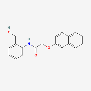 molecular formula C19H17NO3 B5730468 N-[2-(hydroxymethyl)phenyl]-2-(2-naphthyloxy)acetamide 