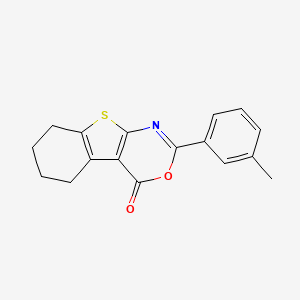 molecular formula C17H15NO2S B5730484 2-(3-methylphenyl)-5,6,7,8-tetrahydro-4H-[1]benzothieno[2,3-d][1,3]oxazin-4-one 