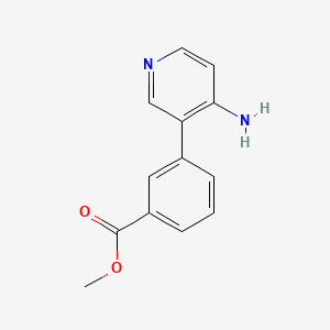 molecular formula C13H12N2O2 B573049 Methyl 3-(4-aminopyridin-3-yl)benzoate CAS No. 1258608-59-1