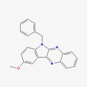 molecular formula C22H17N3O B5730515 6-benzyl-9-methoxy-6H-indolo[2,3-b]quinoxaline 