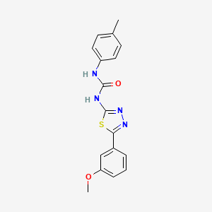 N-[5-(3-methoxyphenyl)-1,3,4-thiadiazol-2-yl]-N'-(4-methylphenyl)urea