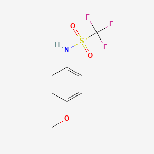 molecular formula C8H8F3NO3S B5730558 1,1,1-trifluoro-N-(4-methoxyphenyl)methanesulfonamide CAS No. 23384-34-1