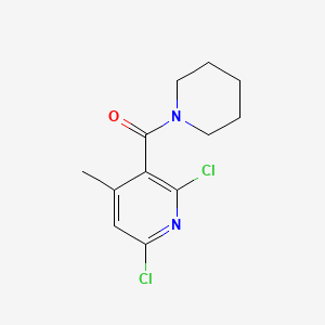 molecular formula C12H14Cl2N2O B5730628 2,6-dichloro-4-methyl-3-(piperidin-1-ylcarbonyl)pyridine 