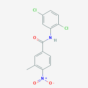 molecular formula C14H10Cl2N2O3 B5730665 N-(2,5-dichlorophenyl)-3-methyl-4-nitrobenzamide 