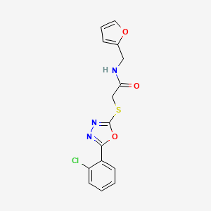 2-{[5-(2-chlorophenyl)-1,3,4-oxadiazol-2-yl]thio}-N-(2-furylmethyl)acetamide