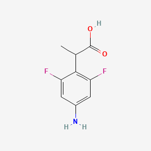 2-(4-Amino-2,6-difluorophenyl)propanoic acid
