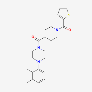 1-(2,3-dimethylphenyl)-4-{[1-(2-thienylcarbonyl)-4-piperidinyl]carbonyl}piperazine