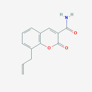 molecular formula C13H11NO3 B5730773 8-allyl-2-oxo-2H-chromene-3-carboxamide 