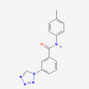 molecular formula C15H13N5O B5730798 N-(4-methylphenyl)-3-(1H-tetrazol-1-yl)benzamide 
