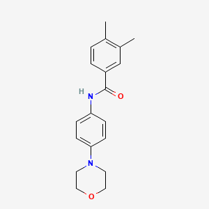molecular formula C19H22N2O2 B5730799 3,4-dimethyl-N-[4-(4-morpholinyl)phenyl]benzamide CAS No. 5846-93-5