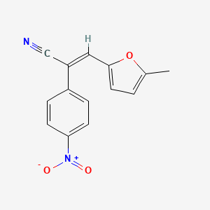 molecular formula C14H10N2O3 B5730805 3-(5-methyl-2-furyl)-2-(4-nitrophenyl)acrylonitrile 