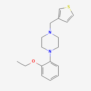 molecular formula C17H22N2OS B5730839 1-(2-ethoxyphenyl)-4-(3-thienylmethyl)piperazine 