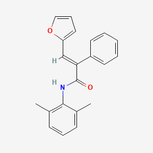 molecular formula C21H19NO2 B5730844 N-(2,6-dimethylphenyl)-3-(2-furyl)-2-phenylacrylamide 