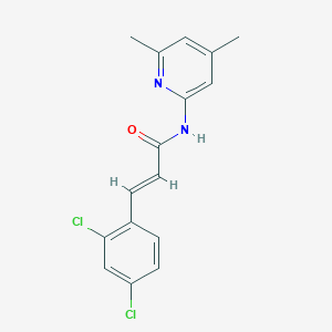 molecular formula C16H14Cl2N2O B5730845 3-(2,4-dichlorophenyl)-N-(4,6-dimethyl-2-pyridinyl)acrylamide 