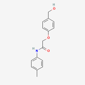 molecular formula C16H17NO3 B5730876 2-[4-(hydroxymethyl)phenoxy]-N-(4-methylphenyl)acetamide CAS No. 693822-38-7