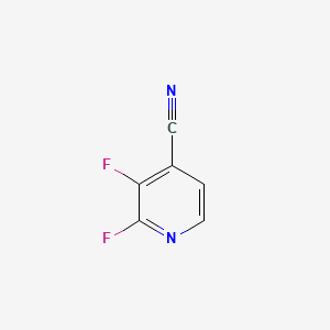 molecular formula C6H2F2N2 B573088 2,3-Difluoroisonicotinonitrile CAS No. 1210041-67-0